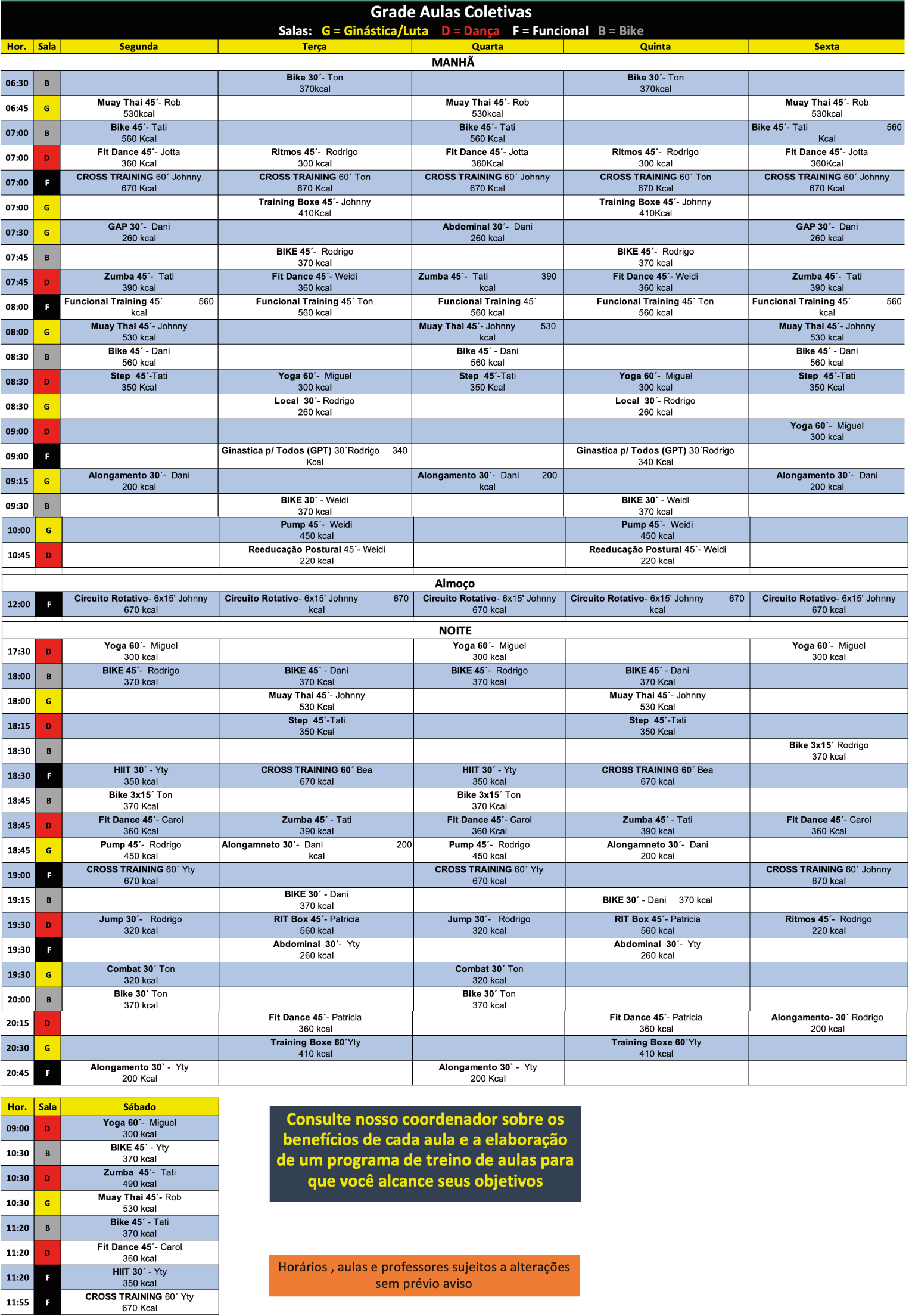 grade horario